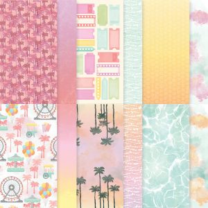 BEACH BOARDWALK 12" X 12" (30.5 X 30.5 CM) DESIGNER SERIES PAPER
