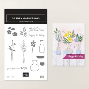 GARDEN GATHERINGS PHOTOPOLYMER STAMP SET (ENGLISH)