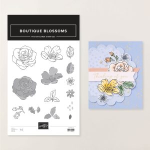 BOUTIQUE BLOSSOMS PHOTOPOLYMER STAMP SET