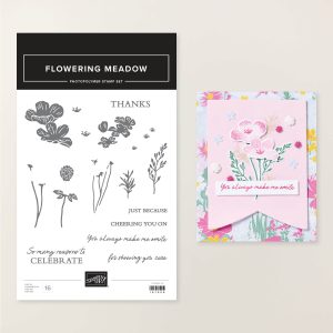 FLOWERING MEADOW PHOTOPOLYMER STAMP SET (ENGLISH)