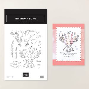 BIRTHDAY SONG PHOTOPOLYMER STAMP SET (ENGLISH)